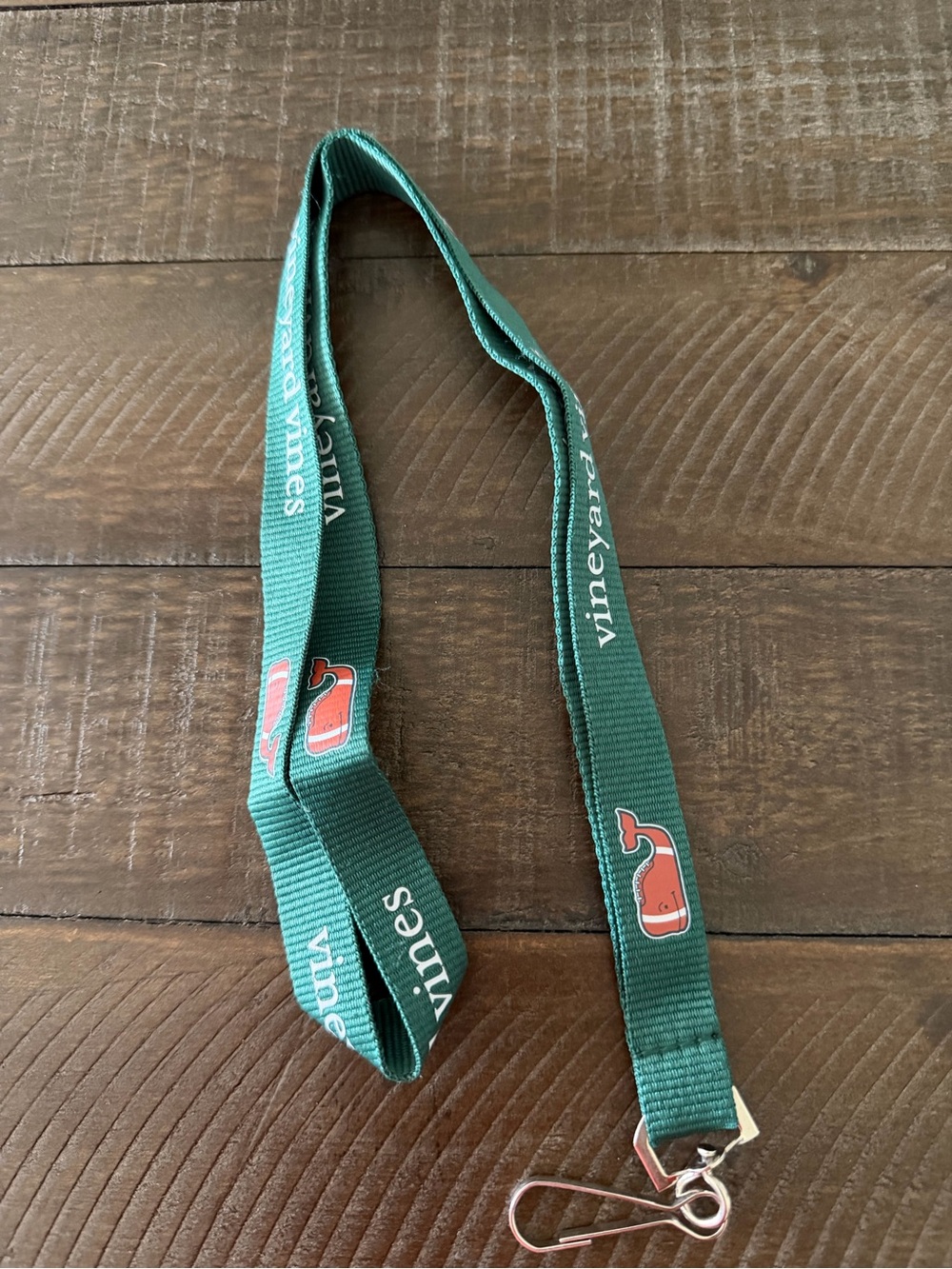 Vineyard Vines Green Football Whale Lanyard 🏈